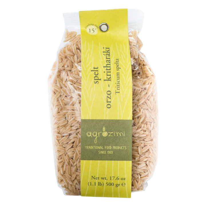 Agrozimi-Greek Spelt Orzo (Kritharaki) 17.6oz