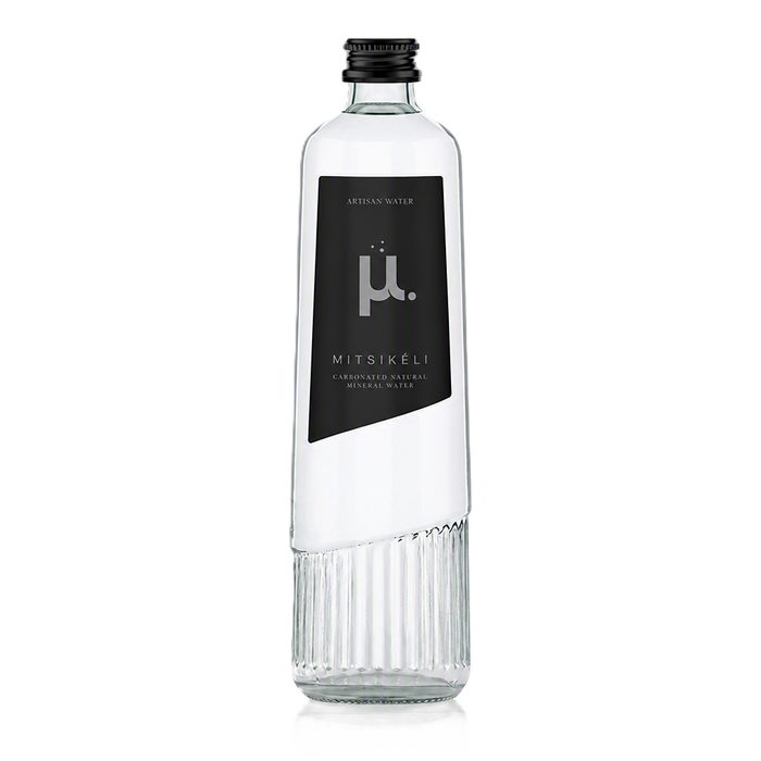 Mitsikeli-Greek Sparkling Mineral Water Glass Bottle