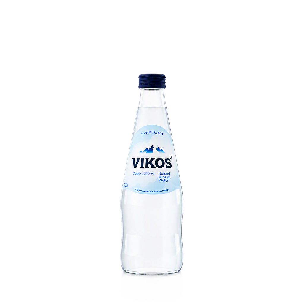 Vikos Sparkling Water Glass Bottle