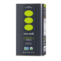 Greek Organic Unfiltered Olive Oil 3 Liter Tin - Terra Medi