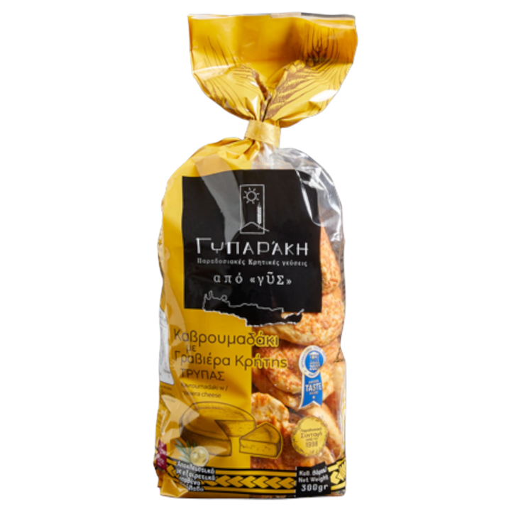 Gyparaki Cretan Kavroumadaki Rusks with Graviera Cheese 2-pack (2 x 11oz (300gr))
