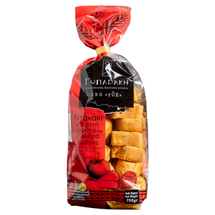 Gyparaki-Cretan Rusks with Sun-Dried Tomato & Graviera 8.8oz