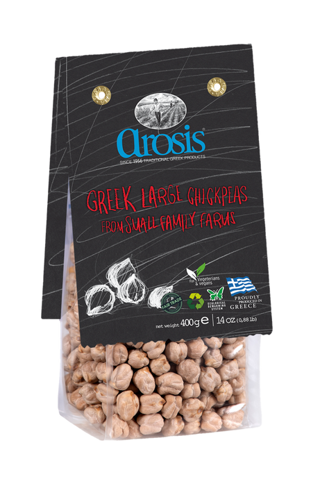 Arosis Greek Large Chickpeas, 14 oz (400 g)