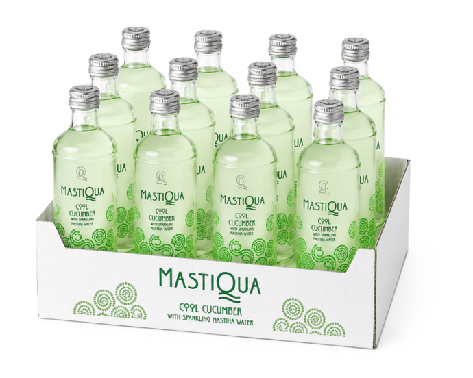 Mastiqua Cool Cucumber with Sparkling Masticha Water NRB Glass 11.2oz (330ml)