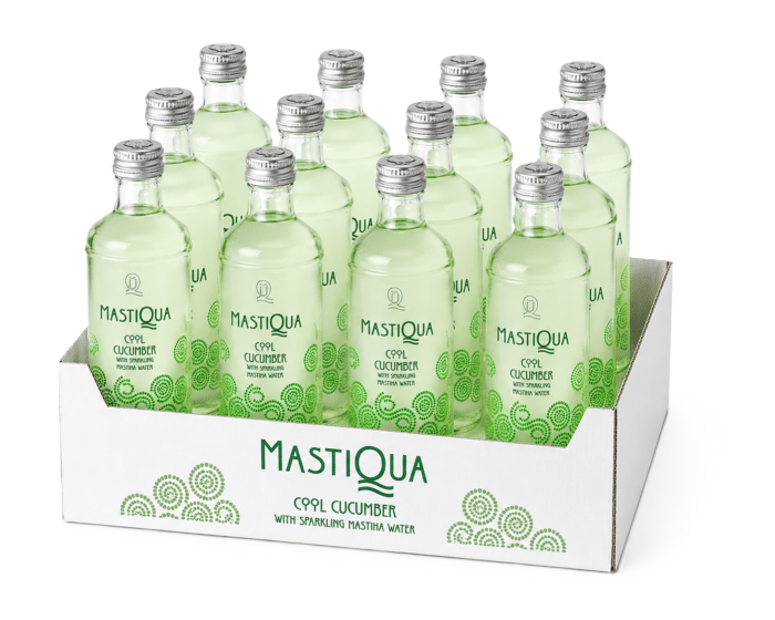 Mastiqua Cool Cucumber with Sparkling Masticha Water NRB Glass 11.2oz (330ml)