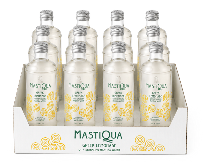Mastiqua Greek Lemonada with Sparkling Masticha Water NRB Glass 11.2oz (330ml)