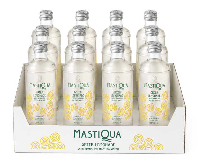 Mastiqua Greek Lemonada with Sparkling Masticha Water NRB Glass 11.2oz (330ml)