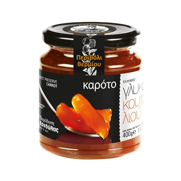 Kandylas-Sweet Preserve Carrot Glass Jar 14.1oz (400gr)