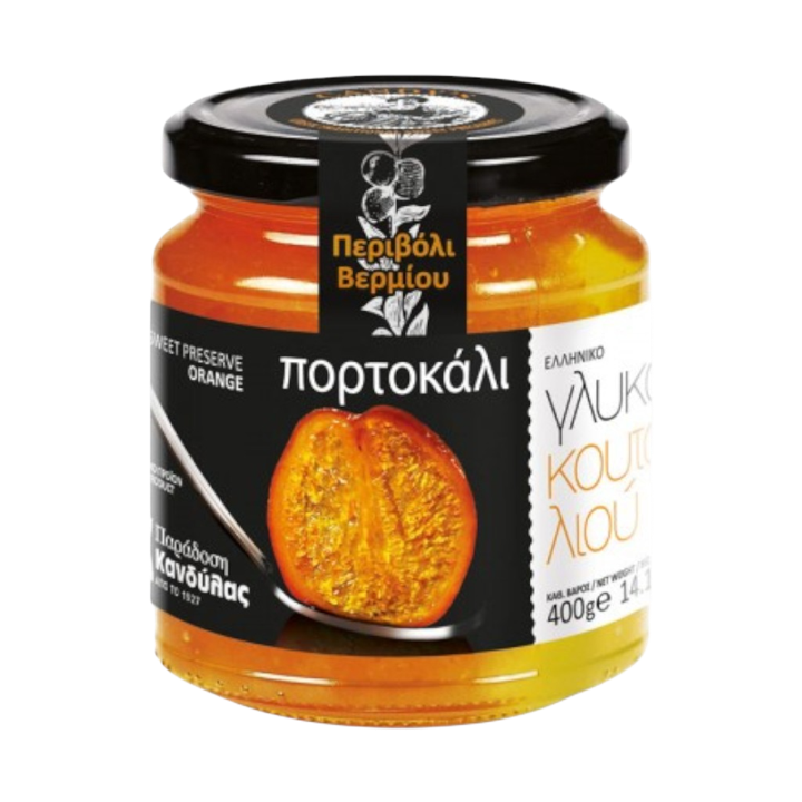 Kandylas-Sweet Preserve Orange Glass Jar 14.1oz (400gr)