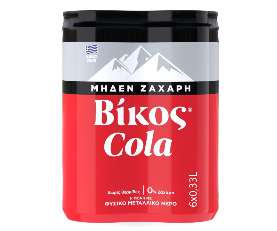 Greek Cola Zero 6-Pack (6 x 11.16oz) - Vikos