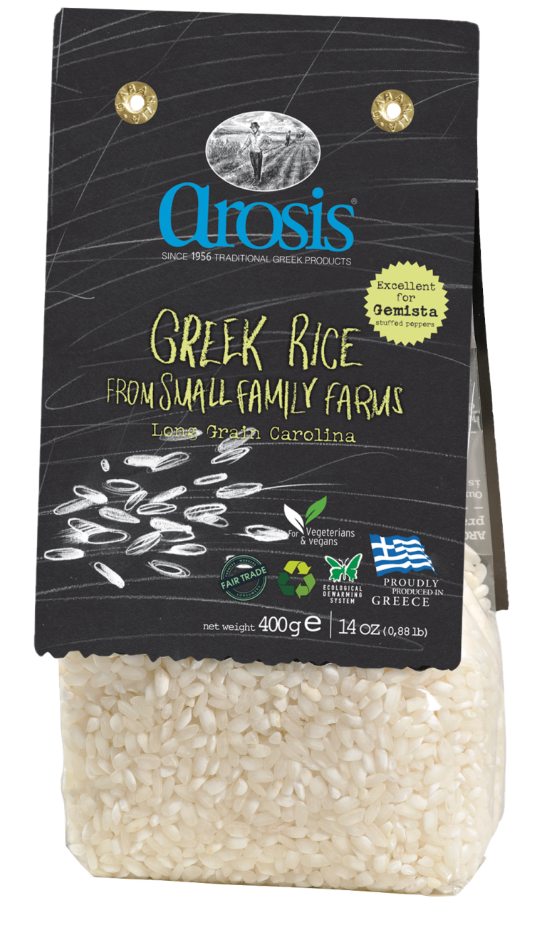 Arosis Greek Long Grain Carolina Rice, 14 oz (400 g)