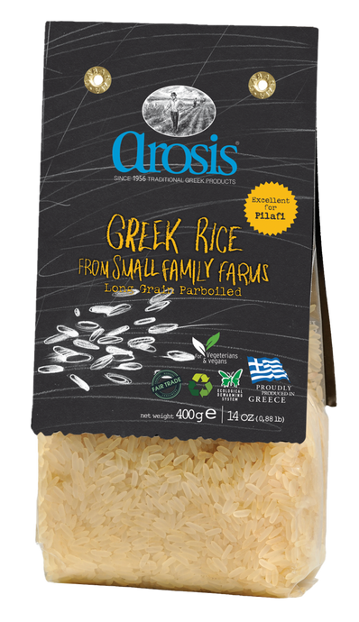 Arosis Greek Long Grain Parboiled Rice, 14 oz (400 g)