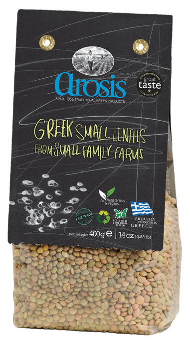 Arosis Greek Small Lentils, 14 oz (400 g)