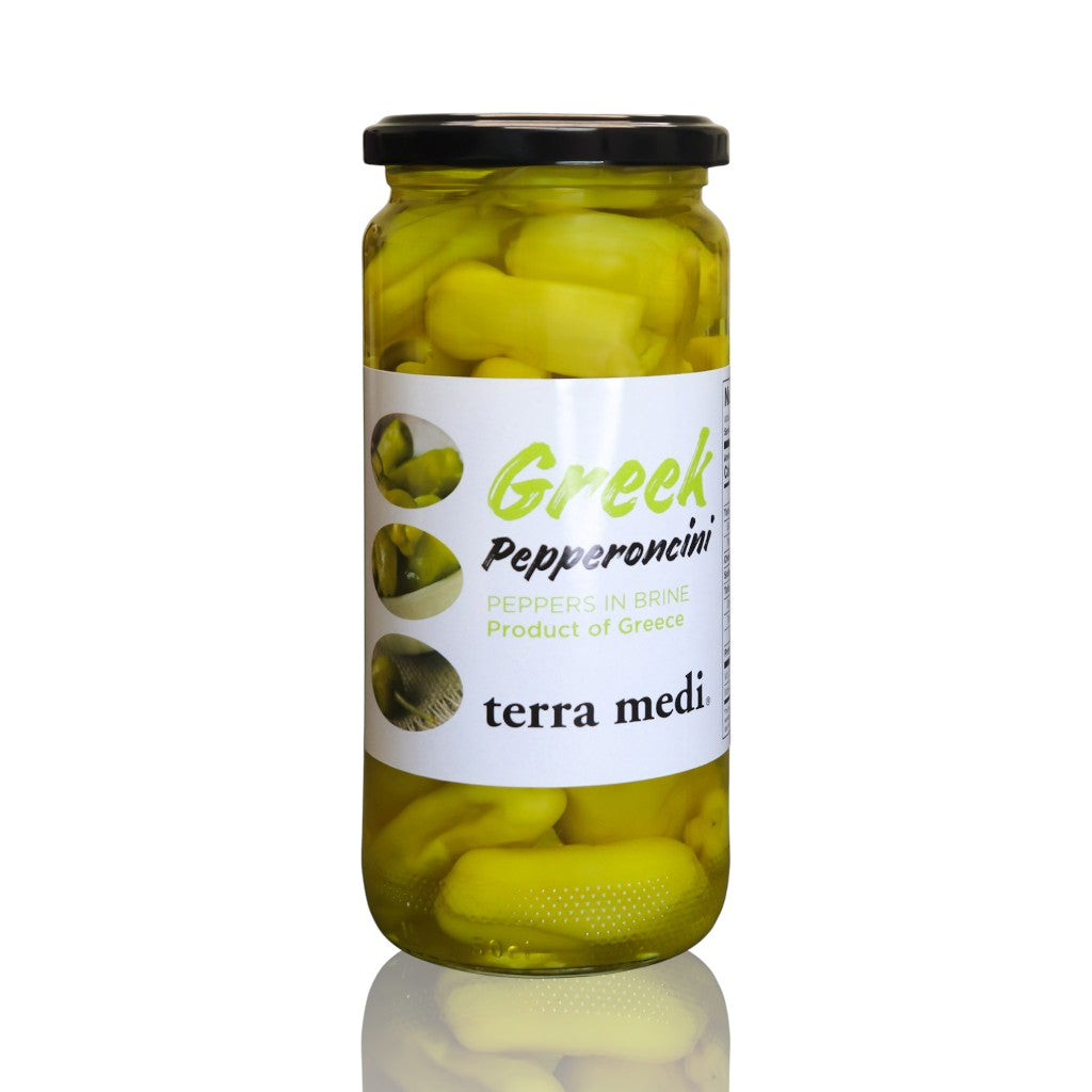 Terra Medi Pepperocini Peppers in Brine Jars 76oz.(220gr)
