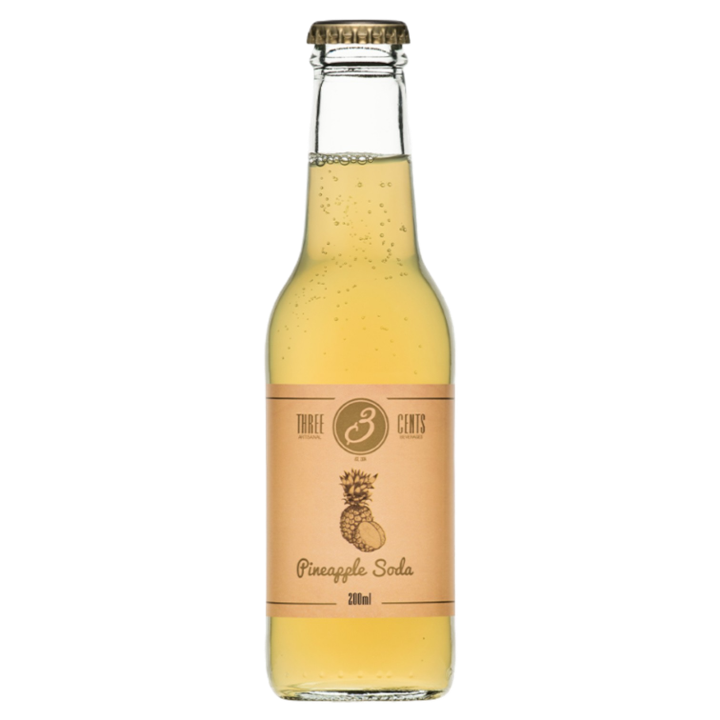Three Cents-Pineapple Soda 6.76 oz (200ml)