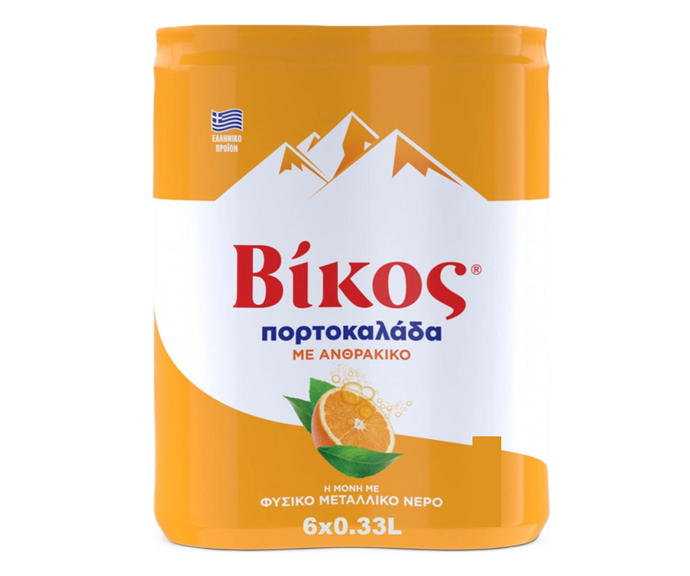 Vikos Orangeade Can 11.16oz (330ml)