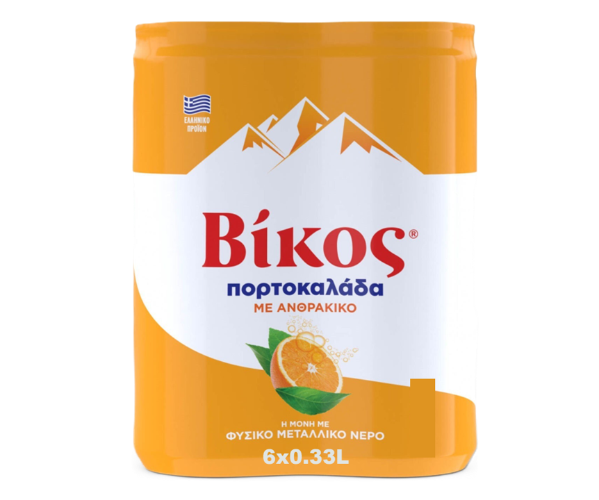 Vikos Orangeade Can 11.16oz (330ml)
