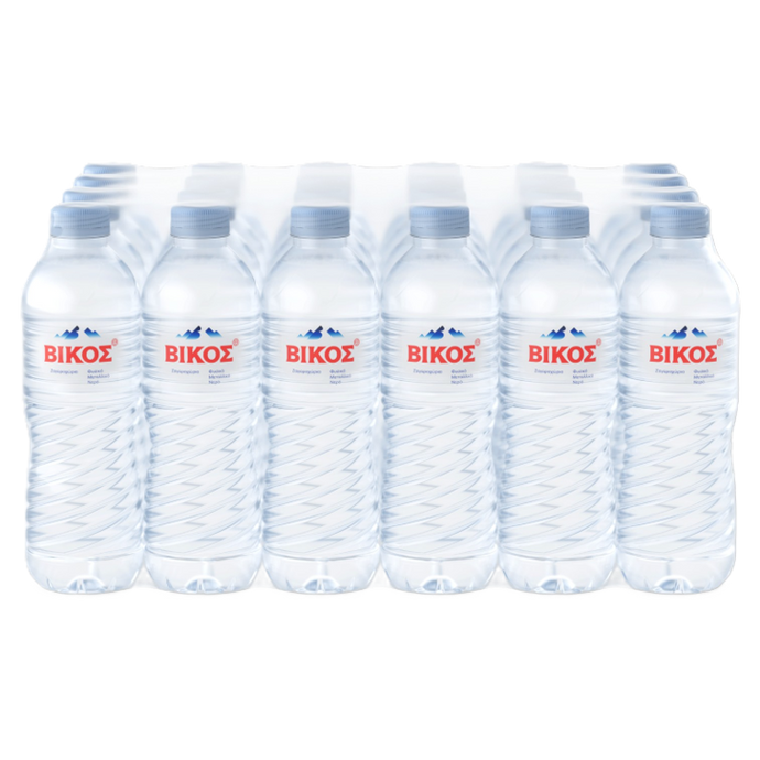 Vikos Water Small PET Bottle 24 x 16.9oz(500ml)