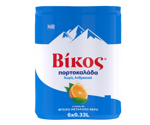Vikos Orangeade Blue Can 11.16oz (330ml)
