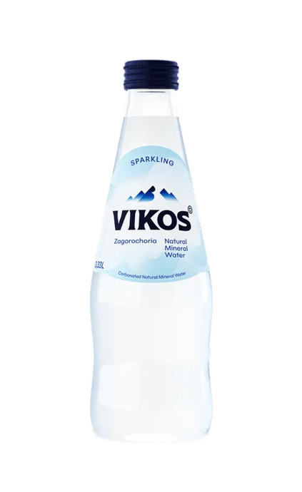 Vikos Sparkling Water Glass Bottle 11.16oz (330ml)
