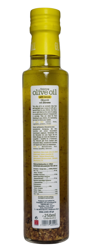 Cretan Mill-Greek Lemon Olive Oil (Finishing)