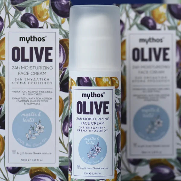 Mythos Olive Myrtil & Lentil 24hour Moisturizing Face Cream 50ml
