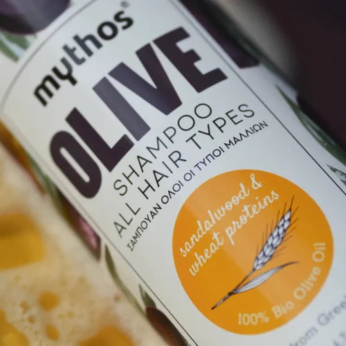Mythos Olive Sandalwood & Wheat Protein Shampoo for Normal Hair 200ml