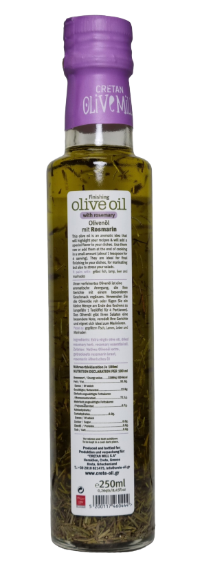 Cretan Mill-Greek Rosemary Olive Oil (Finishing)