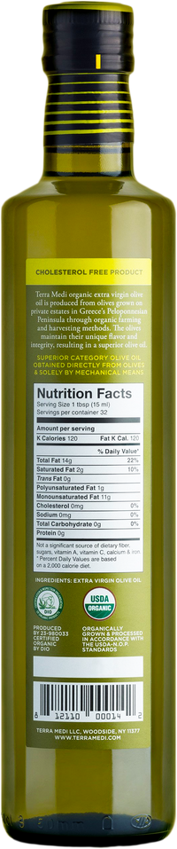 Terra Medi-Greek Organic Extra Virgin Olive Oil  17.0oz